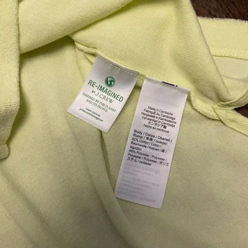 J. Crew Terry V-Neck Pullover Beach Hoodie